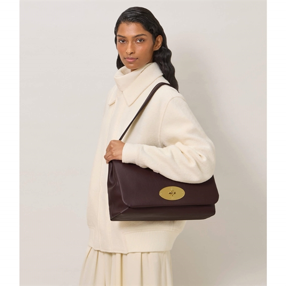 Mulberry Large Delilah Flap Bag Oxblood